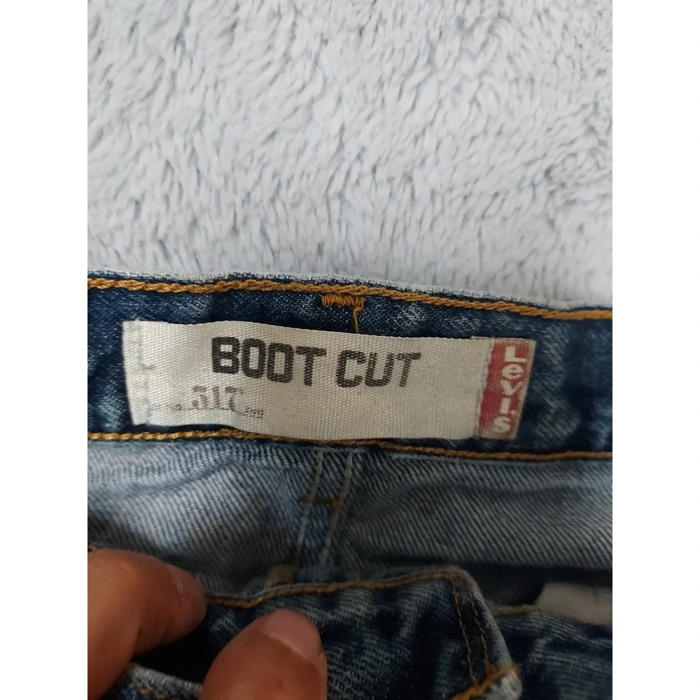 Vintage Levis 517 Jeans Mens 32x30 Grunge Thrashed Blue Bootcut Cowboy Blue 2007